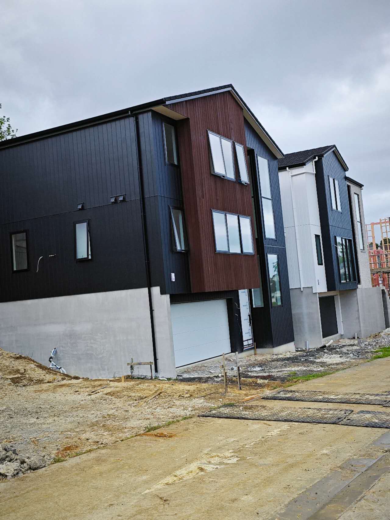 Modern black home